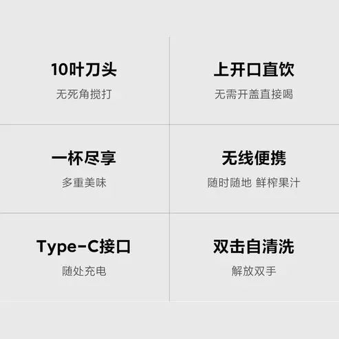 Zhenmi Portable Wireless Electric Juicer