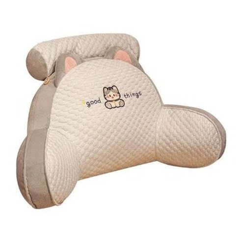 All-Season Ergonomic Cartoon Bed Cushion for Reading