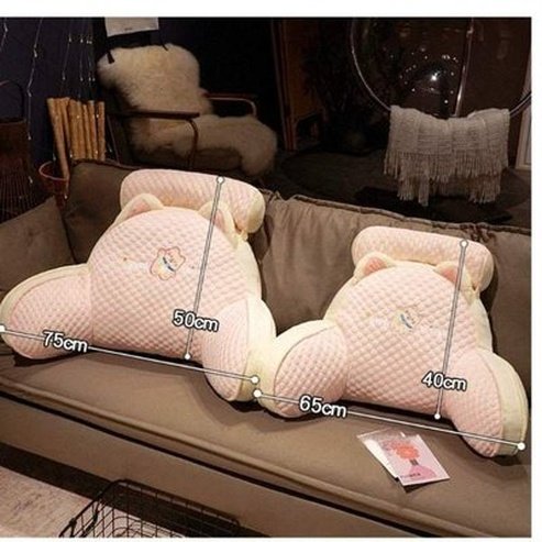 All-Season Ergonomic Cartoon Bed Cushion for Reading