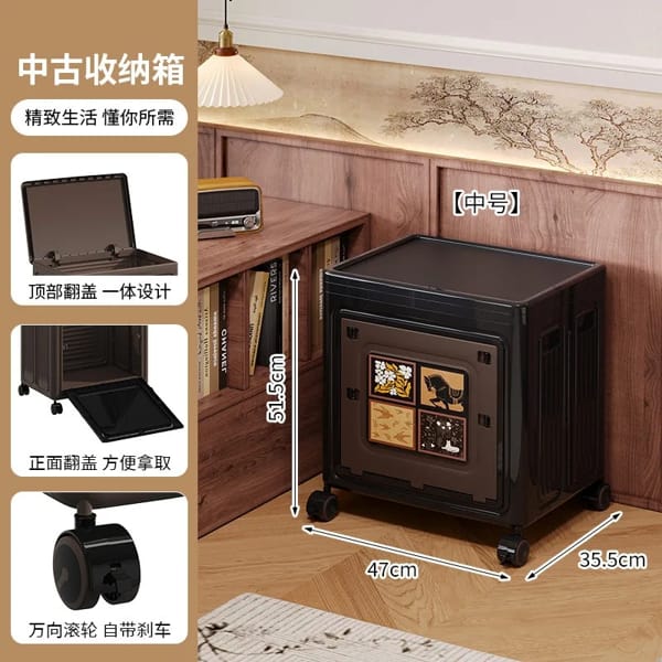 foldable storage bin for clothes blankets and toys