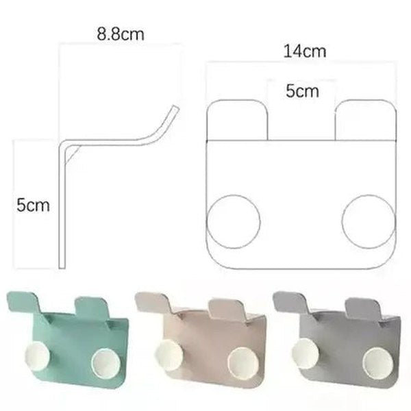 Storage Hair Dryer Rack Bathroom Accessory Mounts Wall-Mounted Hair Dryer Organizer Shelf – Dondepiso