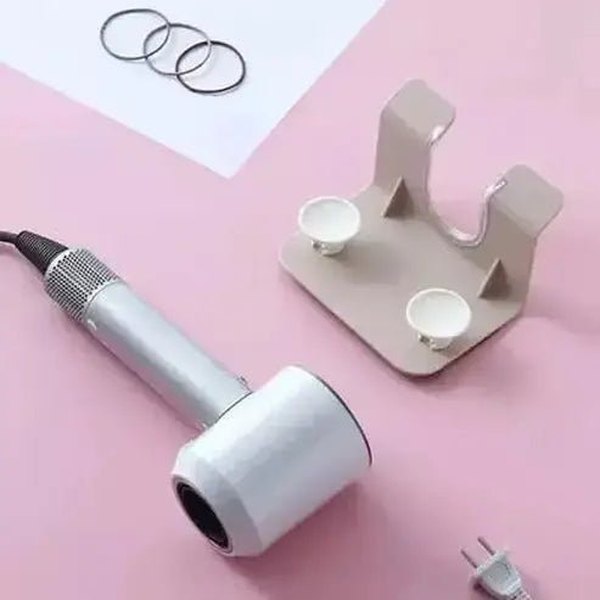Storage Hair Dryer Rack Bathroom Accessory Mounts Wall-Mounted Hair Dryer Organizer Shelf – Dondepiso