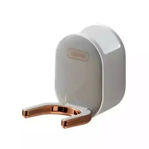 Hair Dryer Rack Wall-Mounted Bathroom Organizer Shelf with Hidden Hook Bathroom Storage Holder. Bathroom Accessories. Type: Bathroom Accessory Mounts.