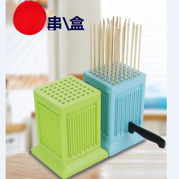 BBQ Meat Skewer Maker - 49 Hole Tool for Skewering Lamb, Tofu, and More