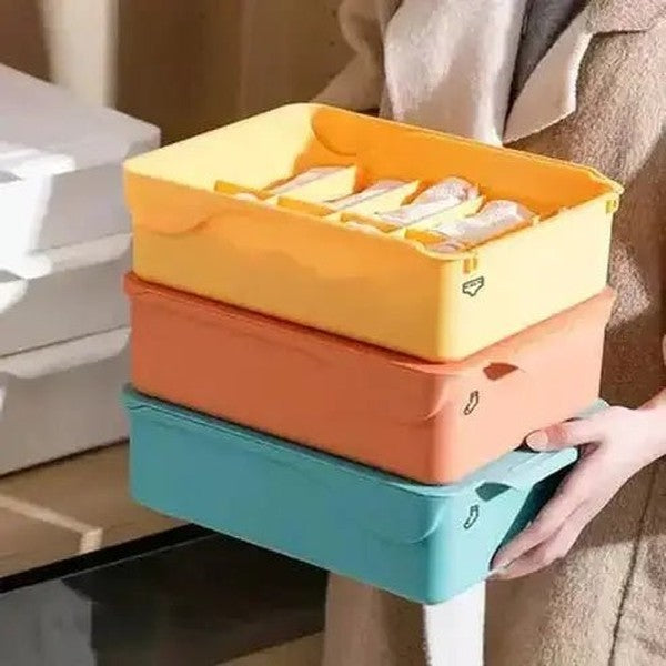 Sliding Lid Underwear Container Clothing & Closet Storage Sliding Lid Underwear Storage Container – Dondepiso