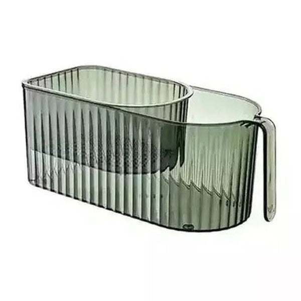 Food Drainer Basket Colanders & Strainers Green Clear Expandable Food Drainer Basket – Dondepiso
