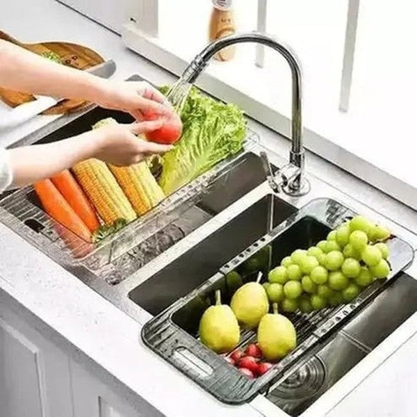 Sink drain basket Colanders & Strainers Kitchen Sink Retractable Food Strainer Basket · Dondepiso