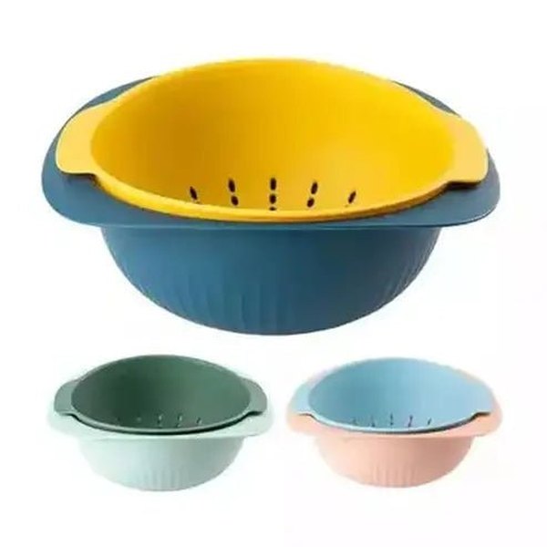Separation Washing Bowl Colanders & Strainers Quick and Easy Bowl Drain Strainer – Dondepiso