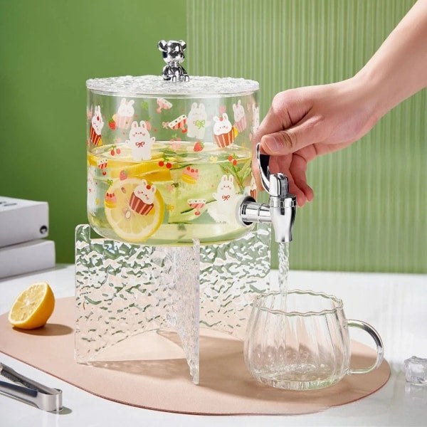 Glass Ice Bucket and Beverage Storage Container