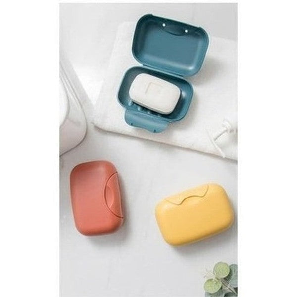 Portable Travel Soap Box Four Colors Waterproof Leak Proof Stylish Compact Easy To Carry Bathroom Storage Sealed Box. Bathroom Accessories: Soap Dishes & Holders.