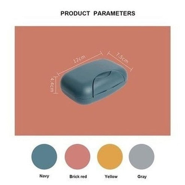 Portable Travel Soap Box Four Colors Waterproof Leak Proof Stylish Compact Easy To Carry Bathroom Storage Sealed Box. Bathroom Accessories: Soap Dishes & Holders.