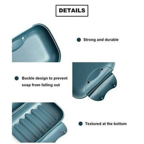 Portable Travel Soap Box Four Colors Waterproof Leak Proof Stylish Compact Easy To Carry Bathroom Storage Sealed Box. Bathroom Accessories: Soap Dishes & Holders.