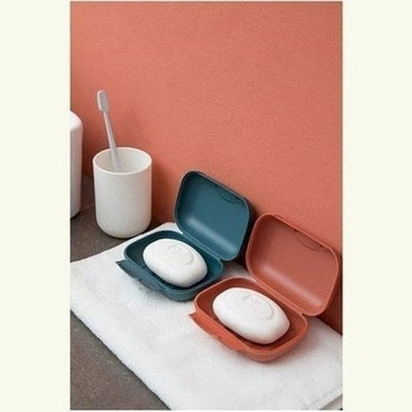 Portable Travel Soap Box Four Colors Waterproof Leak Proof Stylish Compact Easy To Carry Bathroom Storage Sealed Box. Bathroom Accessories: Soap Dishes & Holders.