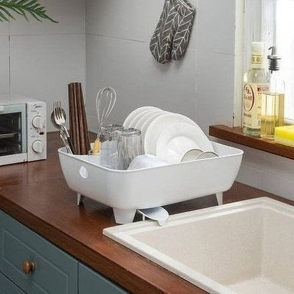 Kitchen Sink Plastic Tableware Drainer Countertop Dish Organizer Chopsticks Knife Fork Drying Storage. Kitchen Tools and Utensils. Type: Dish Racks and Drain Boards.