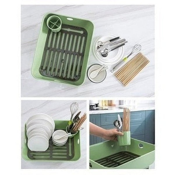 Kitchen Sink Plastic Tableware Drainer Countertop Dish Organizer Chopsticks Knife Fork Drying Storage. Kitchen Tools and Utensils. Type: Dish Racks and Drain Boards.
