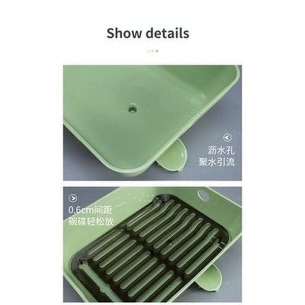 Kitchen Sink Plastic Tableware Drainer Countertop Dish Organizer Chopsticks Knife Fork Drying Storage. Kitchen Tools and Utensils. Type: Dish Racks and Drain Boards.