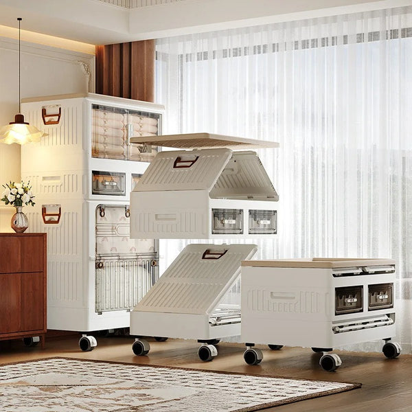 Multi-layer toy organizer cabinet for kids room
