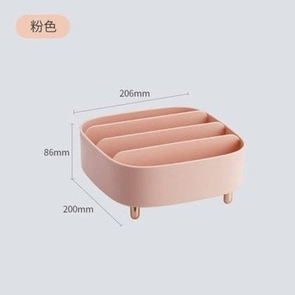 multi-layer desktop storage shelf creative design cosmetic storage tray makeup storage organizer drawer divider detachable plastic box. household storage containers