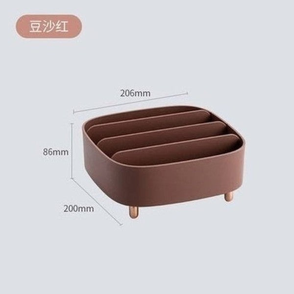 multi-layer desktop storage shelf creative design cosmetic storage tray makeup storage organizer drawer divider detachable plastic box. household storage containers