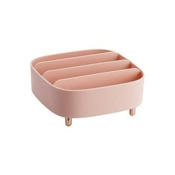 multi-layer desktop storage shelf creative design cosmetic storage tray makeup storage organizer drawer divider detachable plastic box. household storage containers