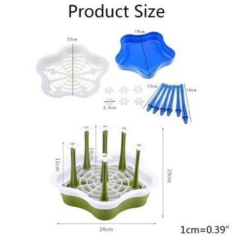 Innovative Cup Holder Tray with Drainer and Non-Slip Drain Tray