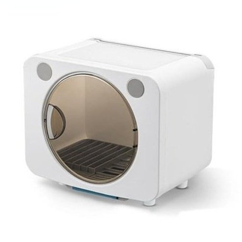 Cute Cutlery Mini Dish Organizer Drain Cube Box Knife Storage Rack With LidCute Mini Dish Organizer Drain Cube Box