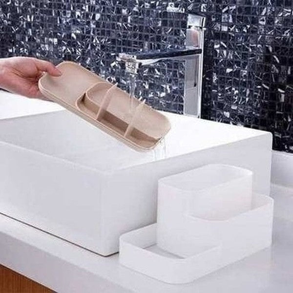 Desktop storage drawer with 5 tiered dividing compartments