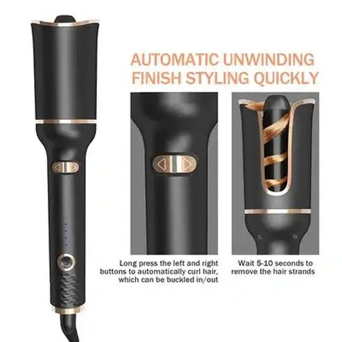 MagicCurl Pro: Ceramic Rotating Auto Hair Curler