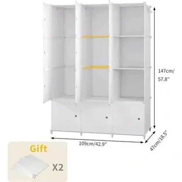 Open-Design Modular Cube System Portable Wardrobe