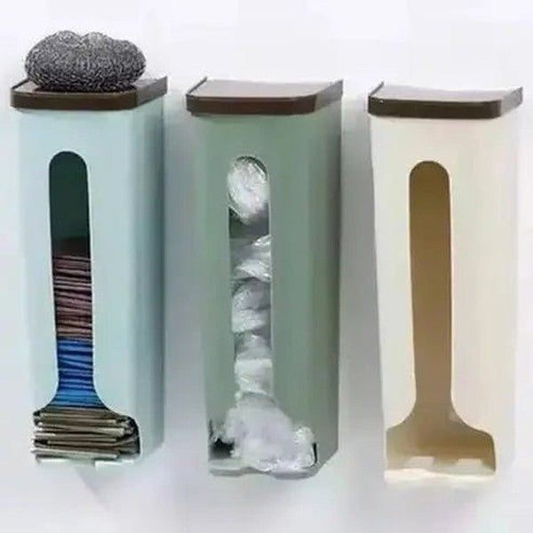 Garbage Bag Organizer Household Storage Containers Plastic Box Wall Mount Garbage Bag Organizer – Dondepiso