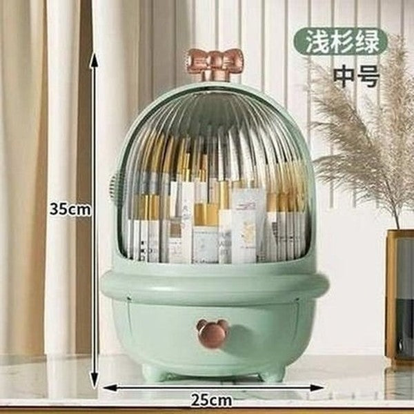 Large Cosmetic Storage Box with Sliding Lid