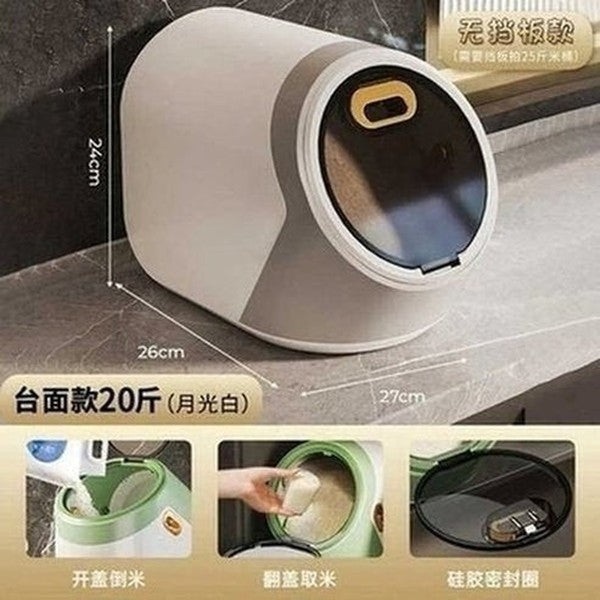 Large Food Storage Container Rice Barrels Sealed Cereal Dispenser Rice Tank Grain Box Kitchen Storage Container. Food Storage. Type: Food Storage Containers.