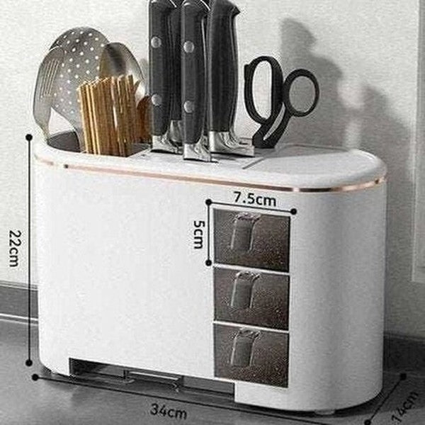 Multifunctional Countertop Deluxe Knife Storage Block