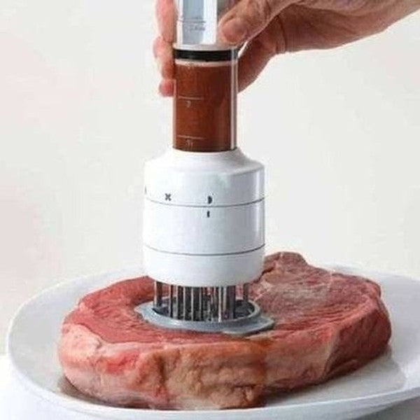 Kitchen Meat Tenderizer with Sauce Marinade Injector Needle