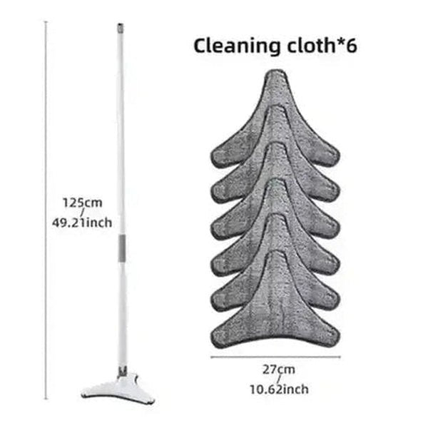 Manual Wring Mop Mops White Hand Wringing Flat Triangle Floor Mop – Dondepiso