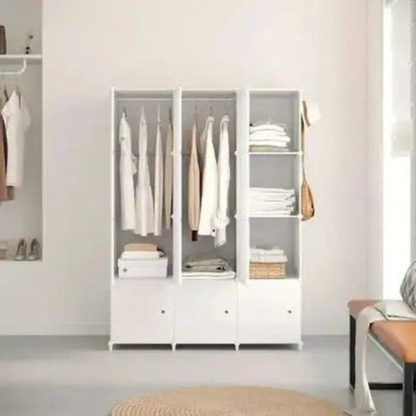 Open-Design Modular Cube System Portable Wardrobe
