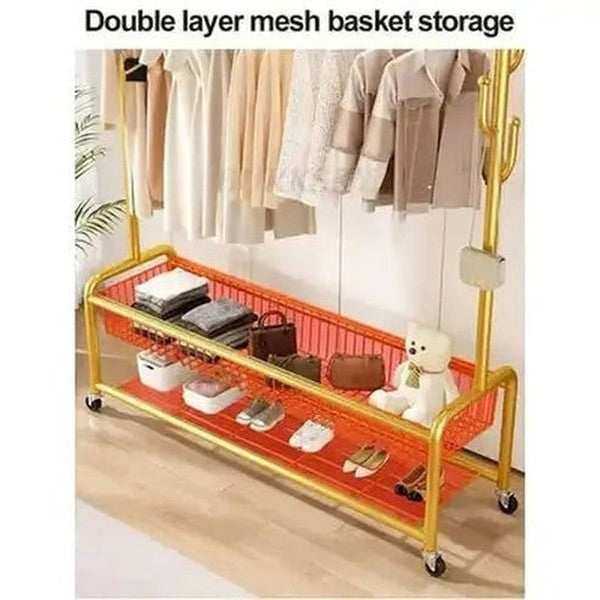 Versatile Metal Clothes Storage Coat Rack