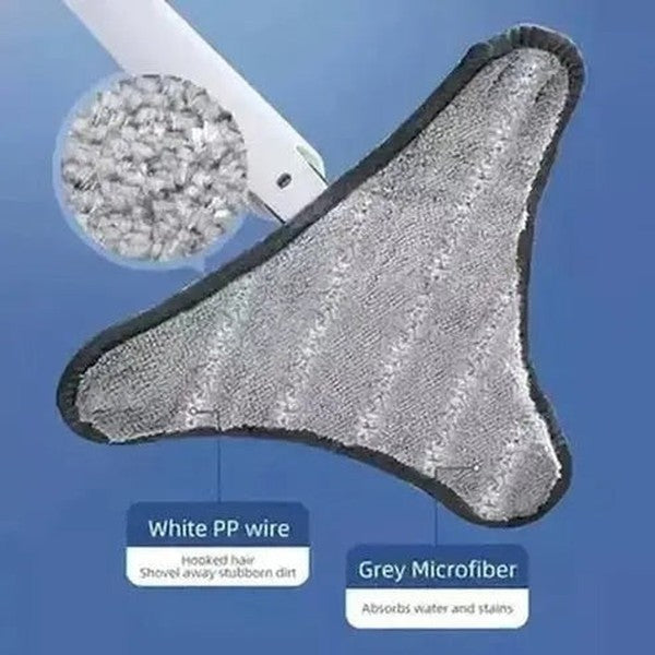 Manual Wring Mop Mops White Hand Wringing Flat Triangle Floor Mop – Dondepiso