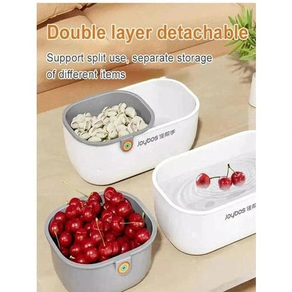 Double-Layer Memory Storage Snack Basket