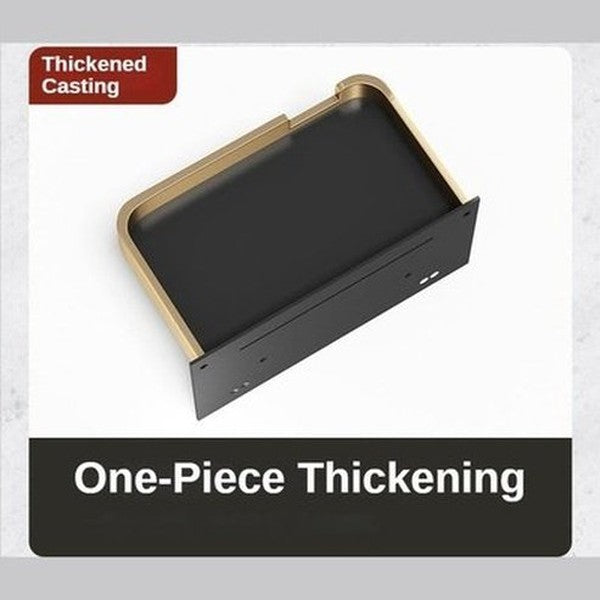 drill-free toilet paper holder with aluminum shelf. toilet tissue dispenser no drill toilet paper hanger bathroom accessories. type: toilet paper holders