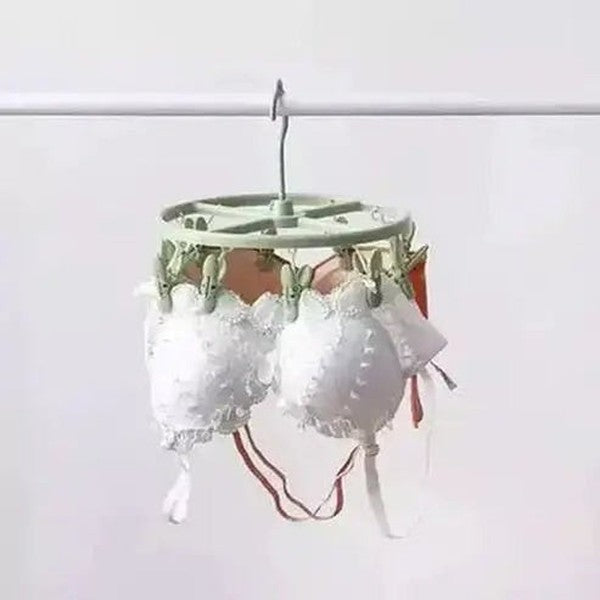 12 Clips Drying Rack Drying Racks & Hangers 12 Clips Rotating Underwear Drying Rack – Dondepiso