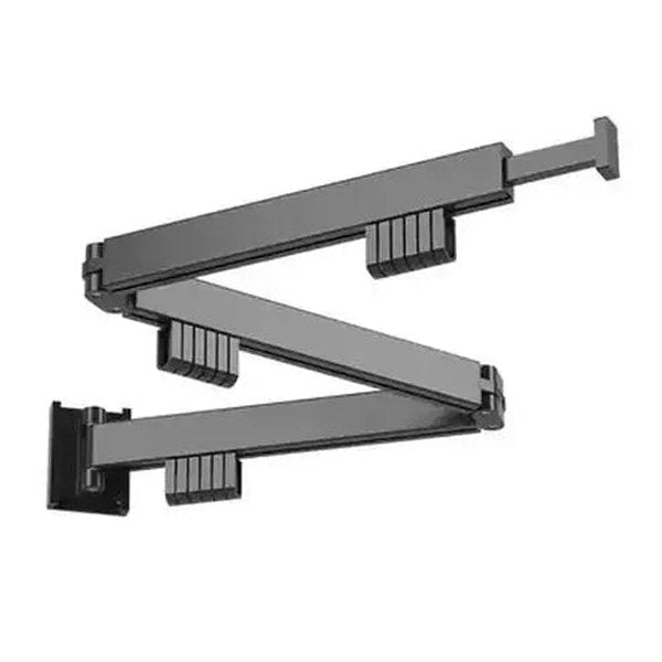 Folding Clothes Hanger Drying Racks & Hangers Black Wall Retractable Clothes Drying Rack – Dondepiso