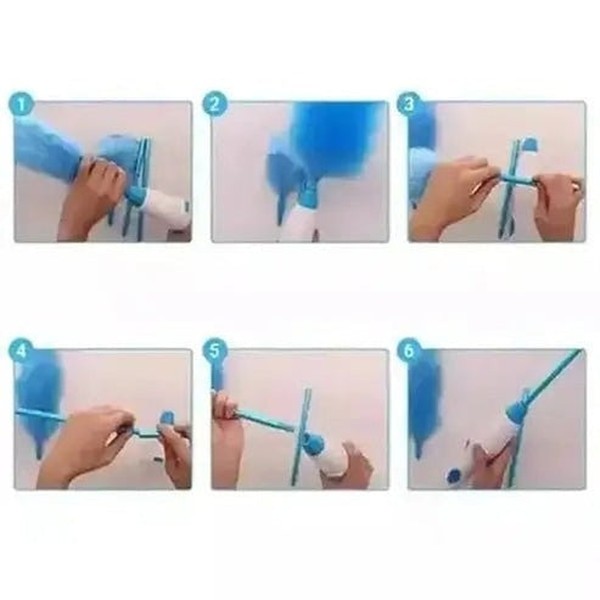 Electric Rotary Duster Dusters Blue 360° Rotary Adjustable Electric Duster – Dondepiso
