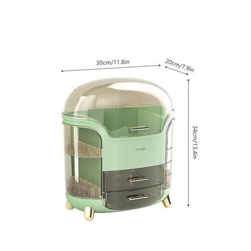 Large Capacity Cosmetic Storage Box Dustproof Makeup Organizer For Cotton Pads Swabs Bathroom Jewelry Organizer For Cosmetics. Type: Household Storage Containers.