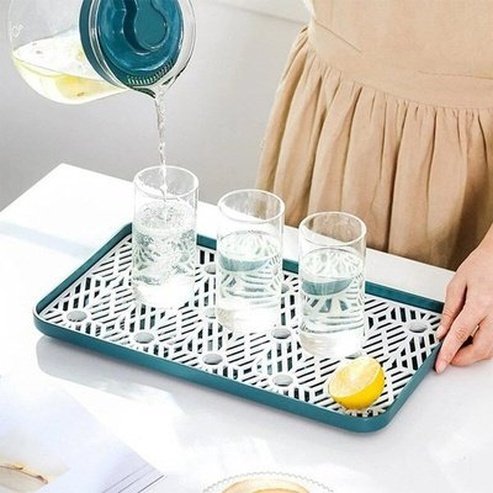 Cup Drying Rack Dustproof Glass Cup Drainer Detachable Bottle Holder Dish Drying Rack Storage Tray Kitchen Supplies. Kitchen Organizers: Kitchen Utensil Holders & Racks