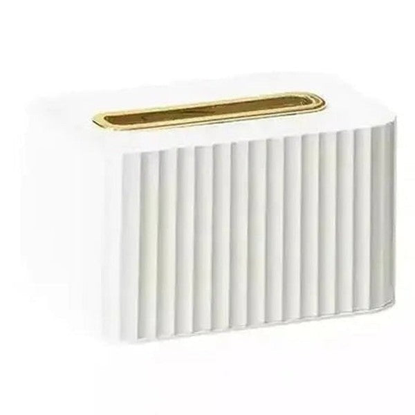 Acrylic Tissue Box Facial Tissue Holders White Clear Facial Tissue Box Push Dispenser – Dondepiso