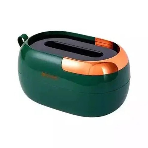 Napkin Dispenser Box Facial Tissue Holders Green Tissue Dispenser Box with Pressure Spring – Dondepiso