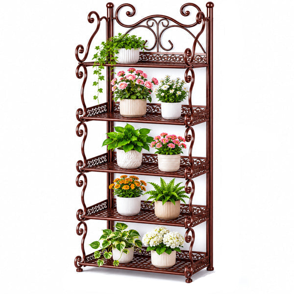 European Multi Tier Metal Plant Stand for Indoor Plants