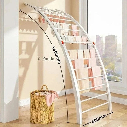 Folding Telescopic Floor-to-Ceiling Drying Rack
