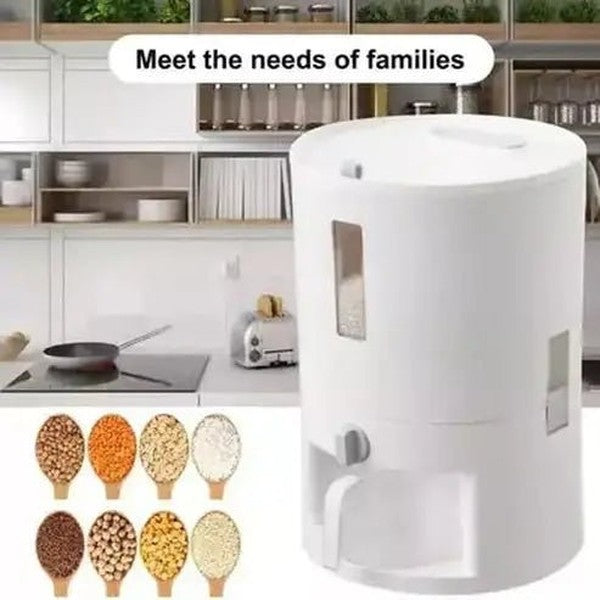 Rice Storage Container Food Storage Containers Round Storage Container Rice Dispenser - Dondepiso